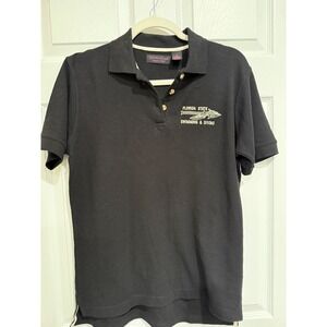 Vintage Florida State FSU Swimming Diving Polo Shirt Mens Small Black UltraClub